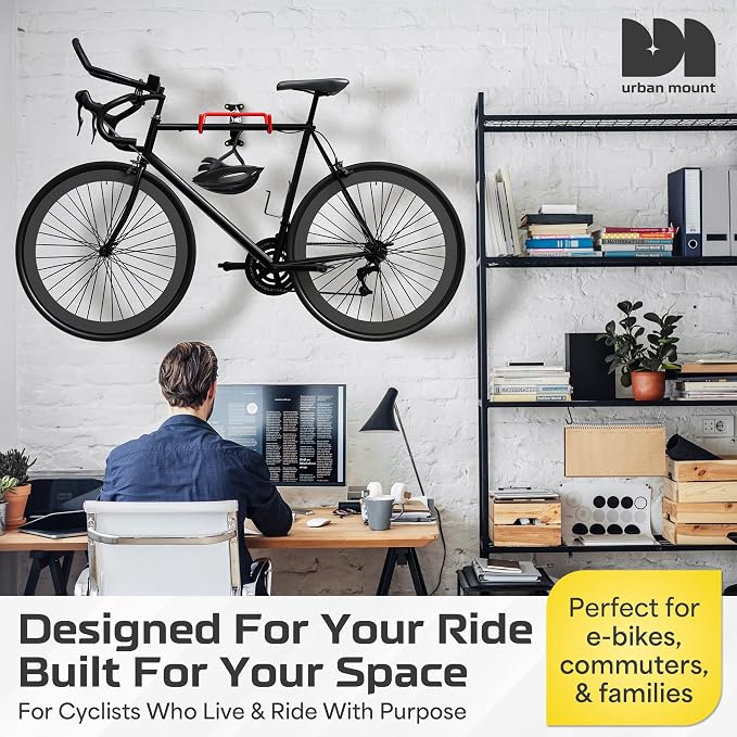 2 Pack Wall Mount Bike Rack Garage - Image 8