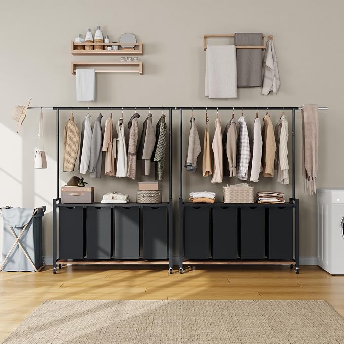GarveeHome Rolling Laundry Cart - Image 9