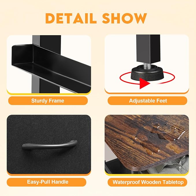 Curved Profile Dresser for Bedroom, Chest of Drawers, 8 Storage Drawers - Image 7