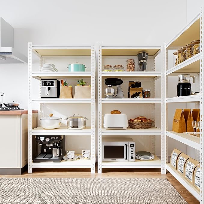36"W "Father&I" 5-Shelf Industrial Metal Steel Garage/Tote Storage Shelves - Image 9