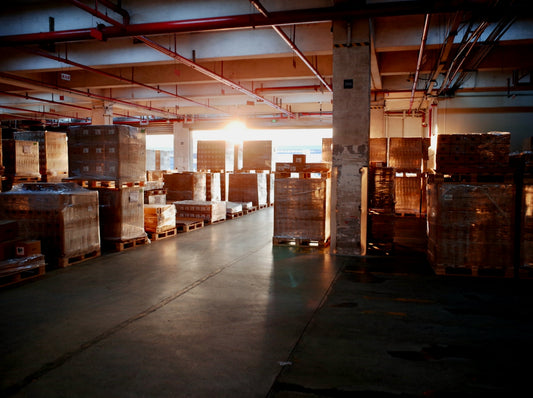 Warehouse storage filled with pallets of goods