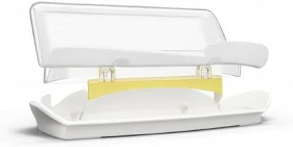 Butter Dish with Lid and Knife, Large Plastic Flip Top Butter Dishes Clear - Image 8