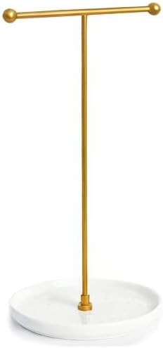 VROOMIUM Necklace Holder Stand - 6in Ceramic Base X 1ft Height - Image 8