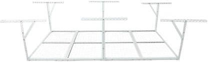 LuckyNote】4x8FT Overhead Garage Storage Rack, Heavy-Duty Metal Garage Ceiling - Image 5