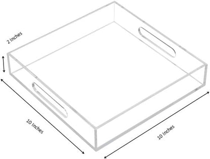 Clear Sturdy Acrylic Serving Tray - Image 2