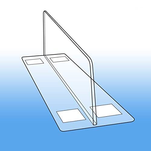 50 Pack Shelf Dividers, Heavy Duty Thermo Formed Shelf Organizers, Retail by Clip+Strip