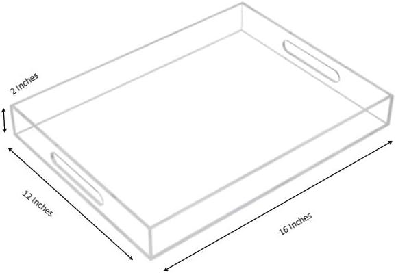 Clear Sturdy Acrylic Serving Tray - Image 2