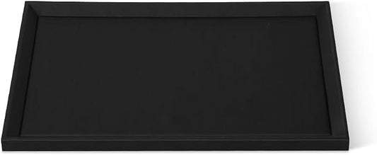 Stackable Jewelry Trays, Leather Tray, Premium Black Jewelry Flat Trays by Yinbeini