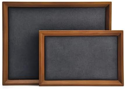 Oirlv Solid Wood Small Jewelry Tray Trade Showcase Countertop Jewelry Display - Image 2