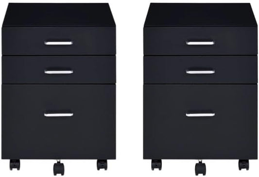 File Cabinet, 3 Drawers Filing Cabinet by Unknown