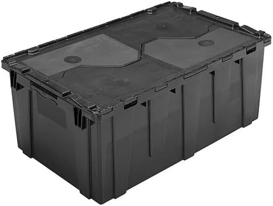 Plastic Storage Tote with Flip Lid, 26-7/8 x 16-7/8 x 12-1/8 inches by Glownary