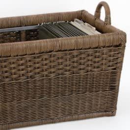 The Basket Lady Lift-Off Lid Wicker Storage Basket, 20 in L x 15 in W x 14 in H - Image 9
