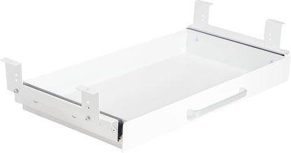 Under Desk Drawer Organizer 21" White Upgrade by OSteedWares