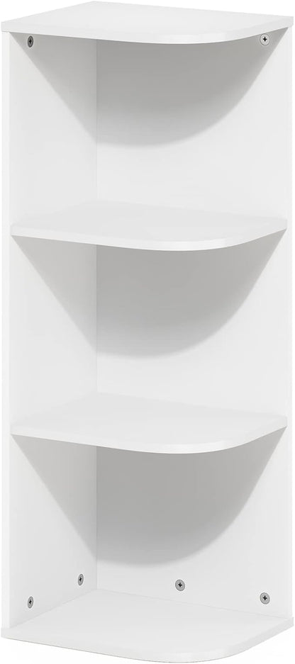 Furinno PASIR Book Shelf, 3-Tier Corner Bookshelf, Open Shelves Bookcase 9.3 x by Furinno-FitsYourSpaceFitsYourBudget