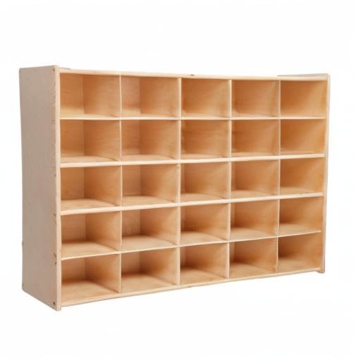 Contender 25 Cubby Birch Plywood Storage Cabinet, Office And Homeschool - Image 6