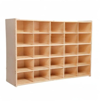Contender 25 Cubby Birch Plywood Storage Cabinet, Office And Homeschool - Image 6