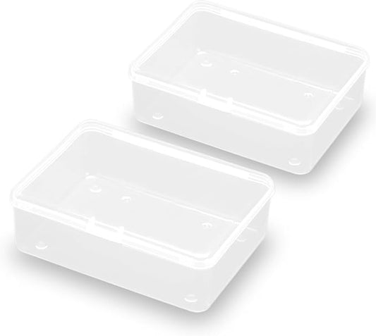 2 Pcs Small Plastic Storage Containers Box by FarmerMani