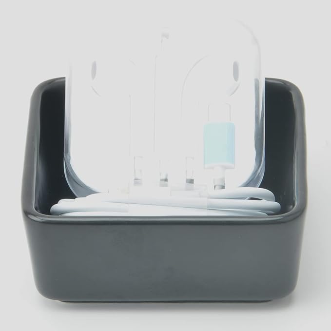 2 PCS Ceramic Paper Clip Organizer, Square Dispenser - Image 6