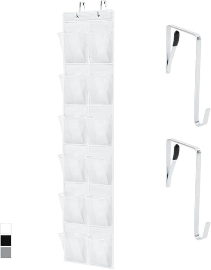 GORILLA GRIP Over the Door Shoe Organizer, 12 Large Breathable Mesh Pockets by GorillaGrip