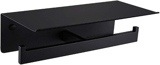 APLusee Matte Black Double Toilet Paper Holder by APLusee