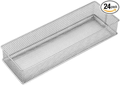 YBM HOME Silver Mesh Drawer Cabinet and or Shelf Organizer Bins, School Supply by YBMHome