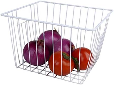 Freezer Baskets Organizer, Refrigerator Metal Wire Storage Basket Bins - Image 5