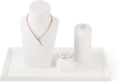 Jewelry Trays, Leather Tray, Luxury White Jewelry Organizer Tray - Image 6