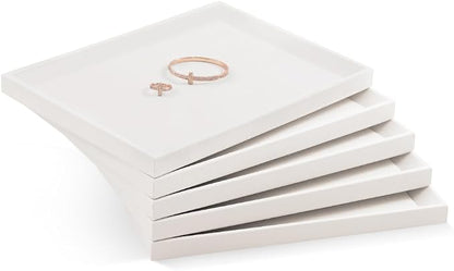 Jewelry Tray, Leather Tray, Luxury White Tray - Image 5