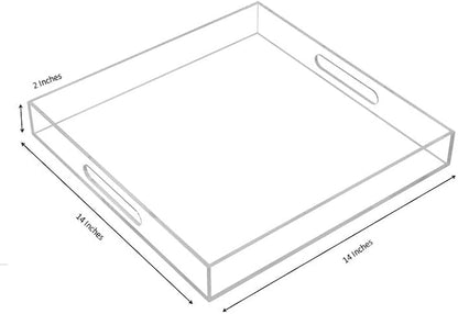 Clear Sturdy Acrylic Serving Tray - Image 2