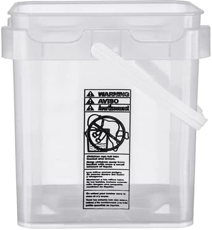 House Naturals Clear Food Grade Made in USA Plastic Bucket - Image 3