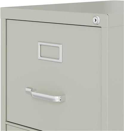 Scranton & Co 4-Drawer 22" Deep Letter Filing Cabinet in Black, Office - Image 4