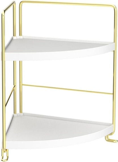 FSyueyun 2-Tier Corner Bathroom Counter Organizer, Tool-Less Installation - Image 4