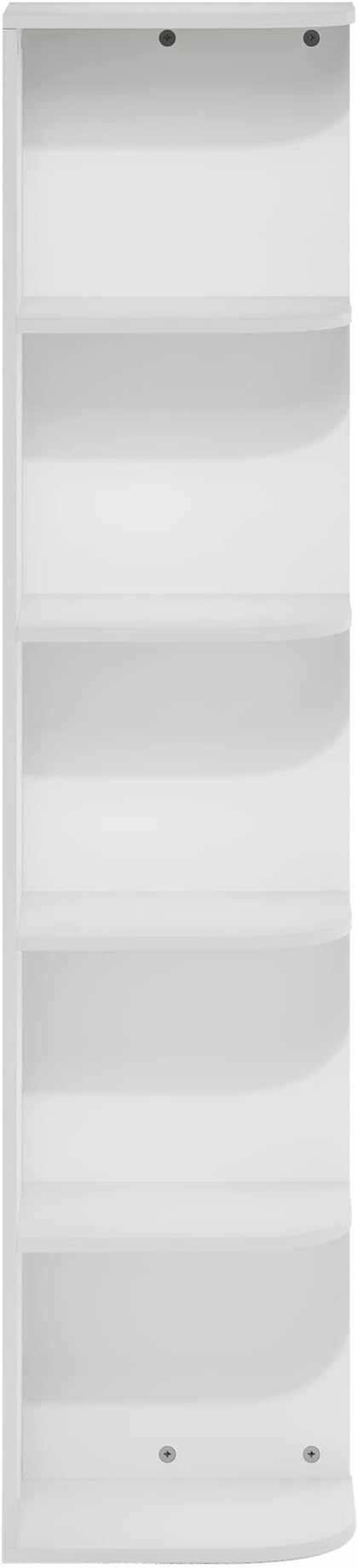 Furinno PASIR Book Shelf, 5-Tier Corner Bookshelf, Open Shelves Bookcase 9.3 x - Image 7
