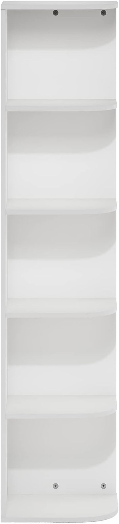 Furinno PASIR Book Shelf, 5-Tier Corner Bookshelf, Open Shelves Bookcase 9.3 x - Image 7