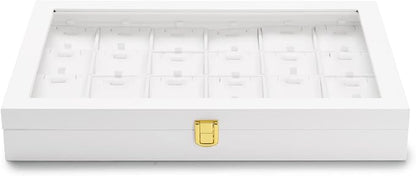 Oirlv White Leather Jewelry Organizer Tray - Image 2