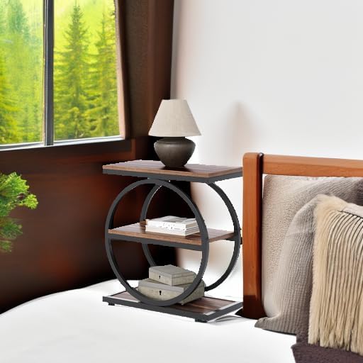 LITTLE TREE End Table, 3-Tier Side Table, Slim Sofa Side Table - Image 6