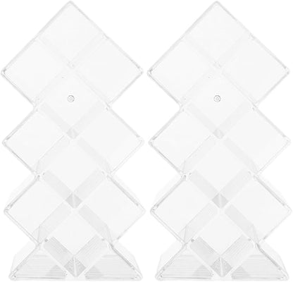 Unomor 2Pcs Clear Acrylic Lipstick Holder Desktop Makeup Organizer by Unomor