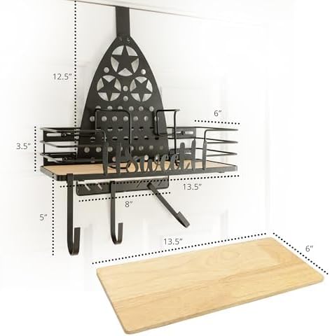 Farmhouse Ironing Board Hanger Wall Mount or Over the Door - Image 8