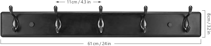 Wooden Coat Rack, Wall-Mounted Organizer - Image 6
