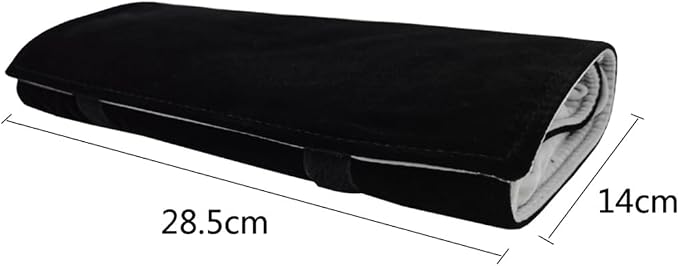 Portable Jewelry Roll Untangled Secure Necklace Travel Storage Bag Displays - Image 7