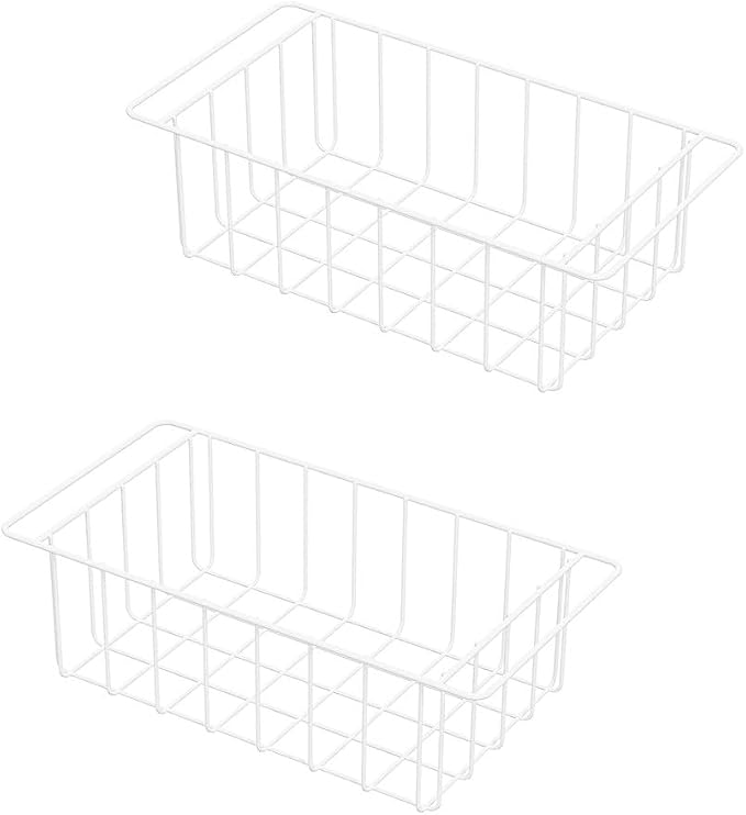 17.5 Inch Chest Freezer Organizer Storage Baskets Bins Metal Wire, Settle by Unknown