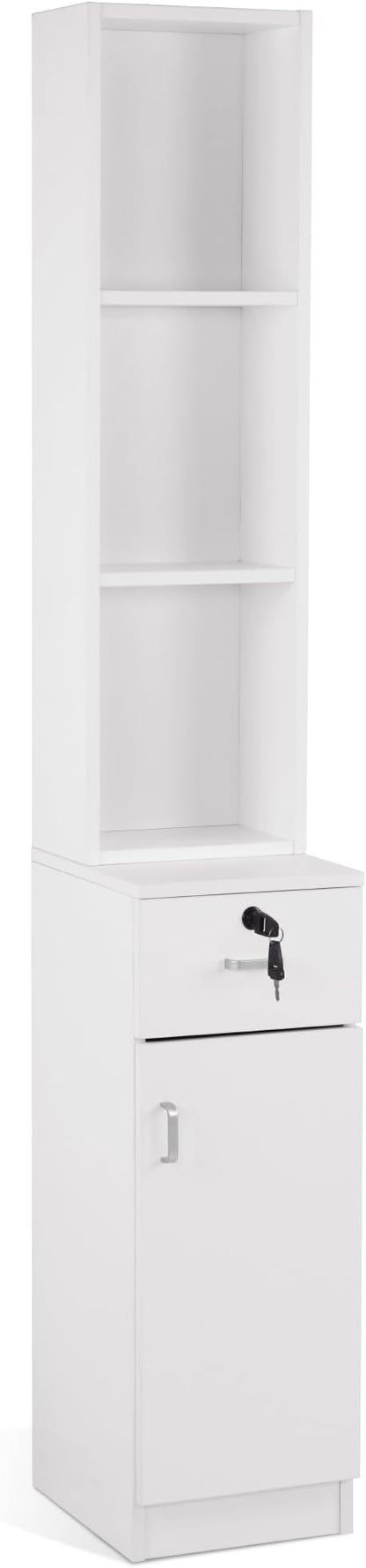 BarberPub Locking Wall Mount Hair Styling Barber Station Drawer Storage Beauty by BarberPub