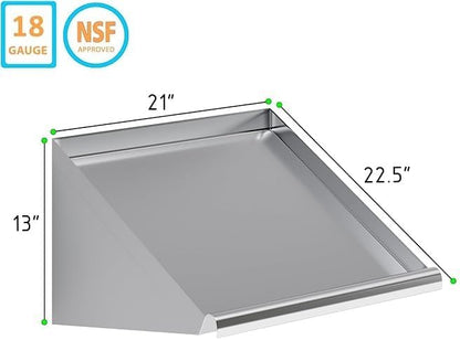 304 Stainless Steel Slanted Wall Rack Shelf - Image 2