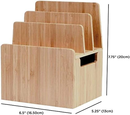Bamboo Universal Multi Device Cord Organizer Stand and Charging Station - Image 2