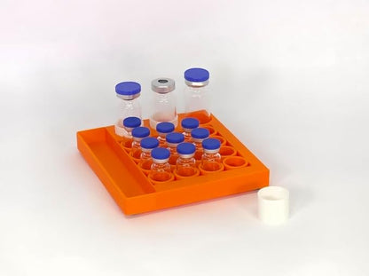 Vial Holder for Refrigerator Use | Home Vial Organizer Tray for Peptide– - Image 6