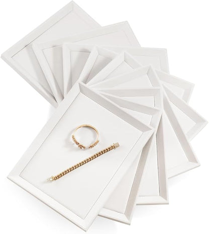 Jewelry Tray, Leather Tray, Luxury White Tray - Image 4