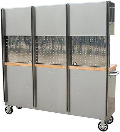 2 Pack - 72" Stainless Steel Rolling Tool Chest - Image 9