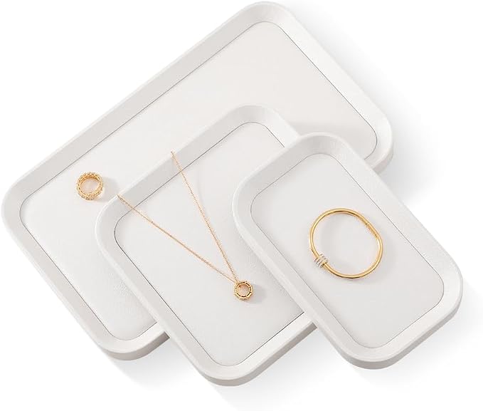 Jewelry Tray, Leather Trinket Tray, Luxury Necklace Organizer, Premium Jewelry - Image 5