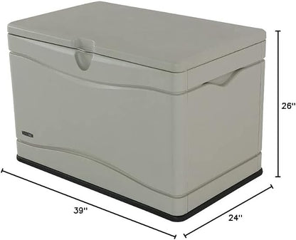 LIFETIME 60059 Black Bottom & Desert Sides and Lid Outdoor Storage Box-80 Gal - Image 10