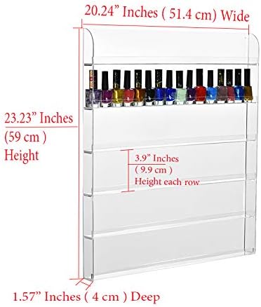 AMT Acrylic Nail Polish Racks for the Wall, Essential Oils Organizer. Holds up - Image 5